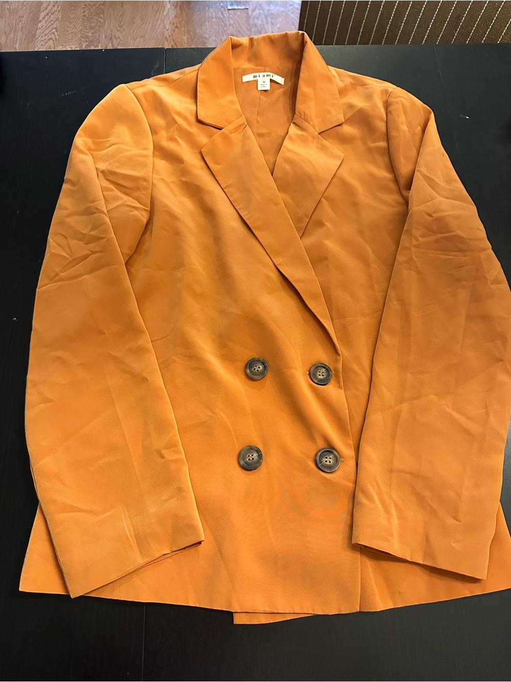 miami Double-Breasted Blazer in Mustard